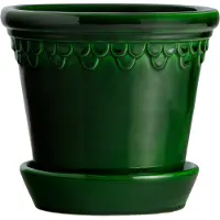 Bergs Potter Københavner pot geglazuurd Ø12 cm Groen