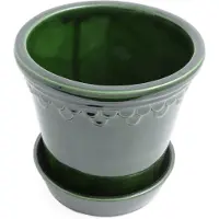Bergs Potter Københavner pot geglazuurd Ø16 cm Groen