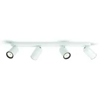 Philips Led opbouwspot | Rond | Pongee | Wit | 4x GU10 fitting