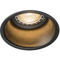 QAZQA Moderne Inbouwspot Zwart GU10 50mm - Dept