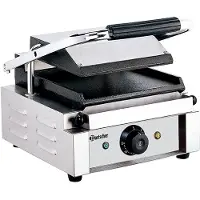 Bartscher Contactgrill Bartscher, enkel, glad/glad, 29(b)x21(h)x40(d), 230V/1800W