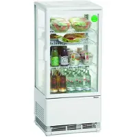 Bartscher Koelvitrine Bartscher, 3 roosters, wit, 78L, 43(b)x96(h)x38(d), 230V/180W