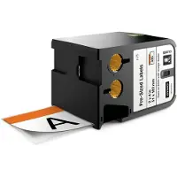 Dymo 1868713 Etiket Zwart op wit (51 mm x 102 mm)