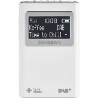 Sangean DPR-39, zakradio, oplaadbaar, DAB+, wit