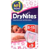 Huggies Drynites Pyama Pants Absorberende Broekjes - Girl - 8/15 Jaar 9 Stuks