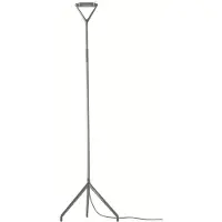 Luce Plan Design vloerlamp Lola, dimbaar, alu / grijs / zink, Woon-/ Eetkamer, Aluminium, Design, vloerlamp