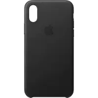 Apple iPhone Xs Leather Case Black MRWM2ZM