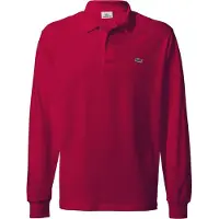 Lacoste Polo Men L1312 Longsleeve Classic Fit Bordeaux-6