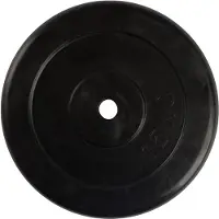 VirtuFit Gietijzeren Halterschijf - Halter gewicht - 30 mm - 15 kg - Zwart