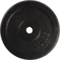 VirtuFit Gietijzeren Halterschijf - Halter gewicht - 30 mm - 10 kg - Zwart