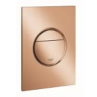 GROHE Nova Cosmopolitan S Bedieningspaneel Toilet - Verticaal - Dual Flush - Eco - Warm sunset (glanzend brons) - Slank formaat