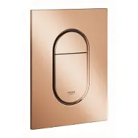 GROHE Arena Cosmopolitan S Bedieningspaneel Toilet - Verticaal - Dual Flush - Warm sunset (glanzend brons) - Slank formaat