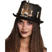 Boland Voodoo hoed deluxe (zwart)