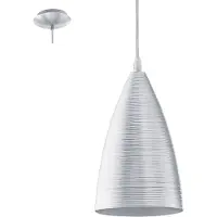Eglo Garetto - Hanglamp - 1 Lichts - Aluminium-Geborsteld - Zilver