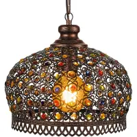 Eglo Jadida Hanglamp - E27 - Ø 33 cm - Koper/Antiek