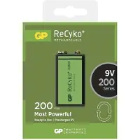 GP ReCyko Oplaadbare 9V / E-block / 6HR61 Ni-Mh Batterij (1 stuk, 200 mAh)