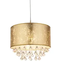 Globo Gouden hanglamp Amy met kristal