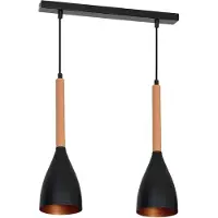 Luminex Hanglamp Muza, dimbaar, zwart, Woon-/ Eetkamer, metaal, Modern, hanglamp