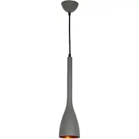Luminex Moderne Hanglamp Solo Grijs/Goud