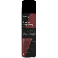 Tectyl Stone Chipping - Steenslagbescherming - Zwart - Corrosie werend - Steenslag- en onder bodem coating - Op rubberbasis – In spuitbus - 500 ml
