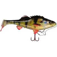 Savage Gear 4D Line Thru Perch Shad - Slow Sink - Perch - 20cm - 100g - Zwart