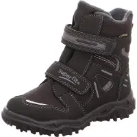 Superfit Snowboots 'Husky' donkerbruin / grijs / pastellila / wit