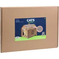 Huismerk Kattenhuis Karton DIY - 48 x 44 x 36 cm