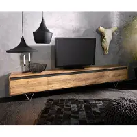 DELIFE Tv-meubel Stonegrace 240 cm acacia natuur 4 deuren