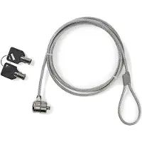 Nedis notebookslot met sleutels - Kensington lock (3 x 7 mm) / zilver - 1,8 meter
