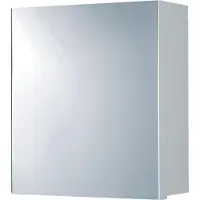 Differnz Spiegelkast maja met 1 deur 46x15x50 cm wit