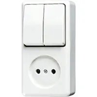JUNG combi serieschak+wcd 645a opb creme