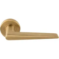 Formani | Deurkruk BASICS LB21 op ronde rozet | PVD Mat Goud