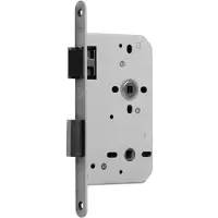Nemef toilet-badkamer slot 644 DIN links WC72/8 met afgeronde voorplaat wit