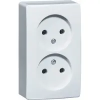 Peha Opbouw stopcontact dubbel creme - 4678960