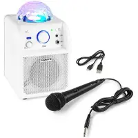 VONYX SBS50W Karaokeset met microfoon, Bluetooth en lichteffect