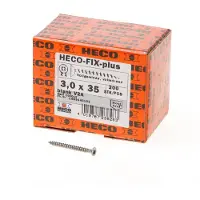 Heco Spaanplaatschroef lenskop RVS A2 pozidriv FIX-plus 3.0x35mm (per 200 stuks)