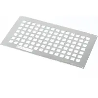 Gavo Ventilatieplaat enkel rij aluminium 25 x 45cm