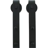 Intersteel Set van 2 hangrollen Basic zwart