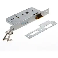 Nemef 66/2-50 Dr.2+4 Per 5,Deurslot, Dm50Mm, S72Mm, Krukgat 8Mm, Voorplaat S - 9006602502 - 9006602502