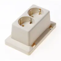 Abb Busch-Jaeger ABB deksel 3611w2 2xwcd v doos abb3611