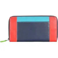 Mywalit Portemonnee turquoise / duifblauw / rood