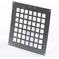Gavo Ventilatieplaat enkel rij aluminium 25 x 25cm