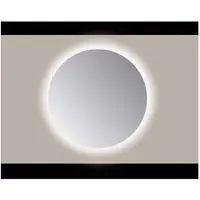 Sanicare Q-mirrors spiegel rond 65 cm. PP geslepen rondom Ambiance Warm White leds met sensor