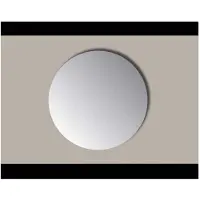 Sanicare Q-mirrors spiegel rond 100 cm. zonder omlijsting / PP geslepen