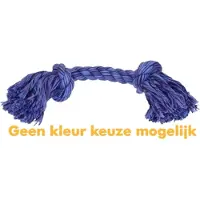 Happy pet Flossin Fun 2 Knoop - Flostouw - Large - 40 x 9 x 9 cm - Assorti