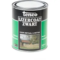Tenco Ijzercoat zwart 1l verf/beits