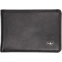 Golden Head Leer portemonnee Polo Minischeintasche 1193 Schwarz zwart
