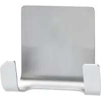 TESA Powerstrips Dubbele haak - RVS - ophanghaak - verwijderbare haken - waterproof - badkamerhaak - opplak haak