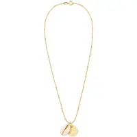 Elli - Halsketting - Dames Bol Plaatje Kauri Schelp Hanger Trend in 925 Sterling Zilver - Dames