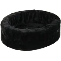 Petcomfort katten / hondenmand bont zwart (56X50X15 CM)